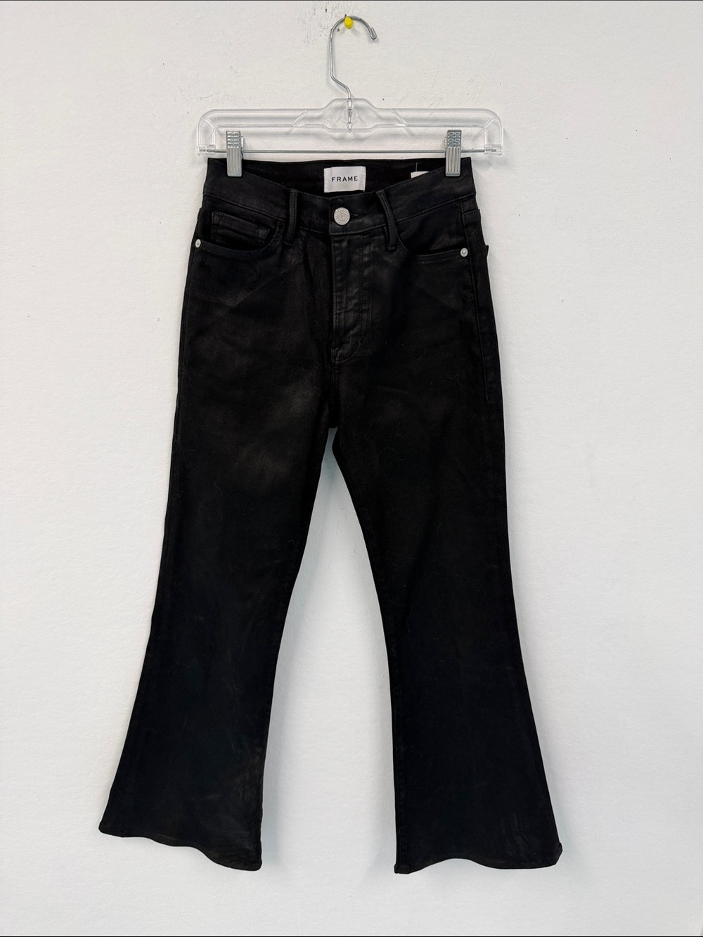 Frame Le Crop Flare Black Jeans